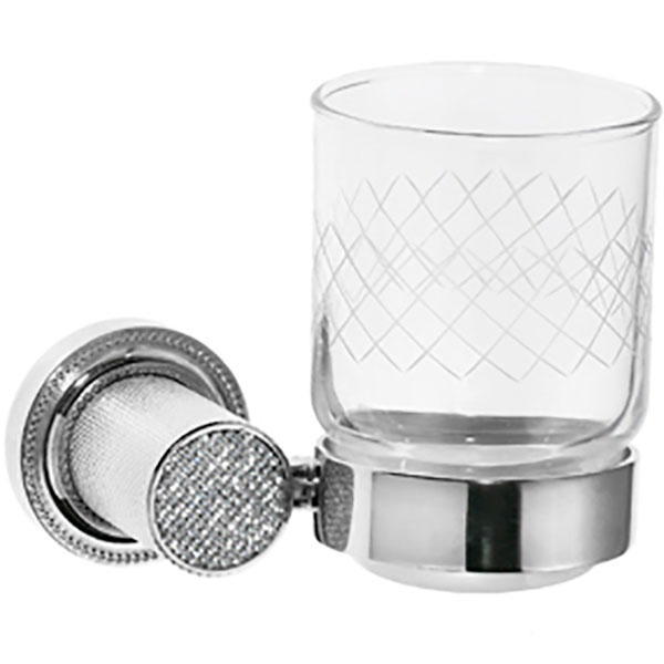 Стакан для зубных щеток Boheme Royal Cristal 10924-CR Хром Стакан для зубных щеток Boheme Royal Cristal 10924-CR Хром